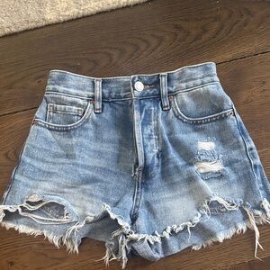 PacSun Light Blue Distressed Jean Shorts